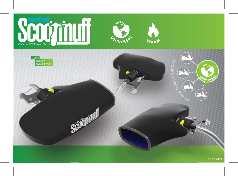

OX397 OX398 Scootmuff presenter

